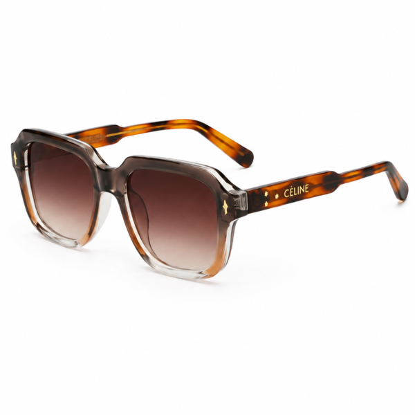 Celine KK66-5 | Tortoise Oversized Sunglasses Brown Gradient Lens