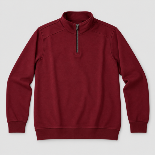 Champion Burgundy Quarter-Zip Sweatshirt