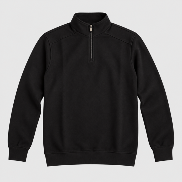 Champion Black Quarter-Zip Sweatshirt