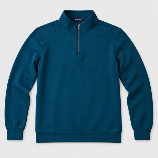 Champion Teal Quarter-Zip Sweatshirt