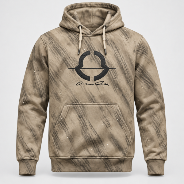 Moncler Beige Distressed Vintage Hoodie