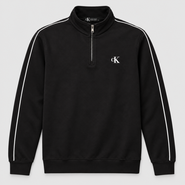 CK Black Quarter-Zip Sweatshirt
